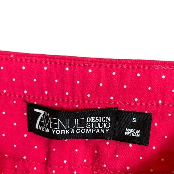 New York & Company Pink Polka Dot Women Shorts - Picture 5 of 8